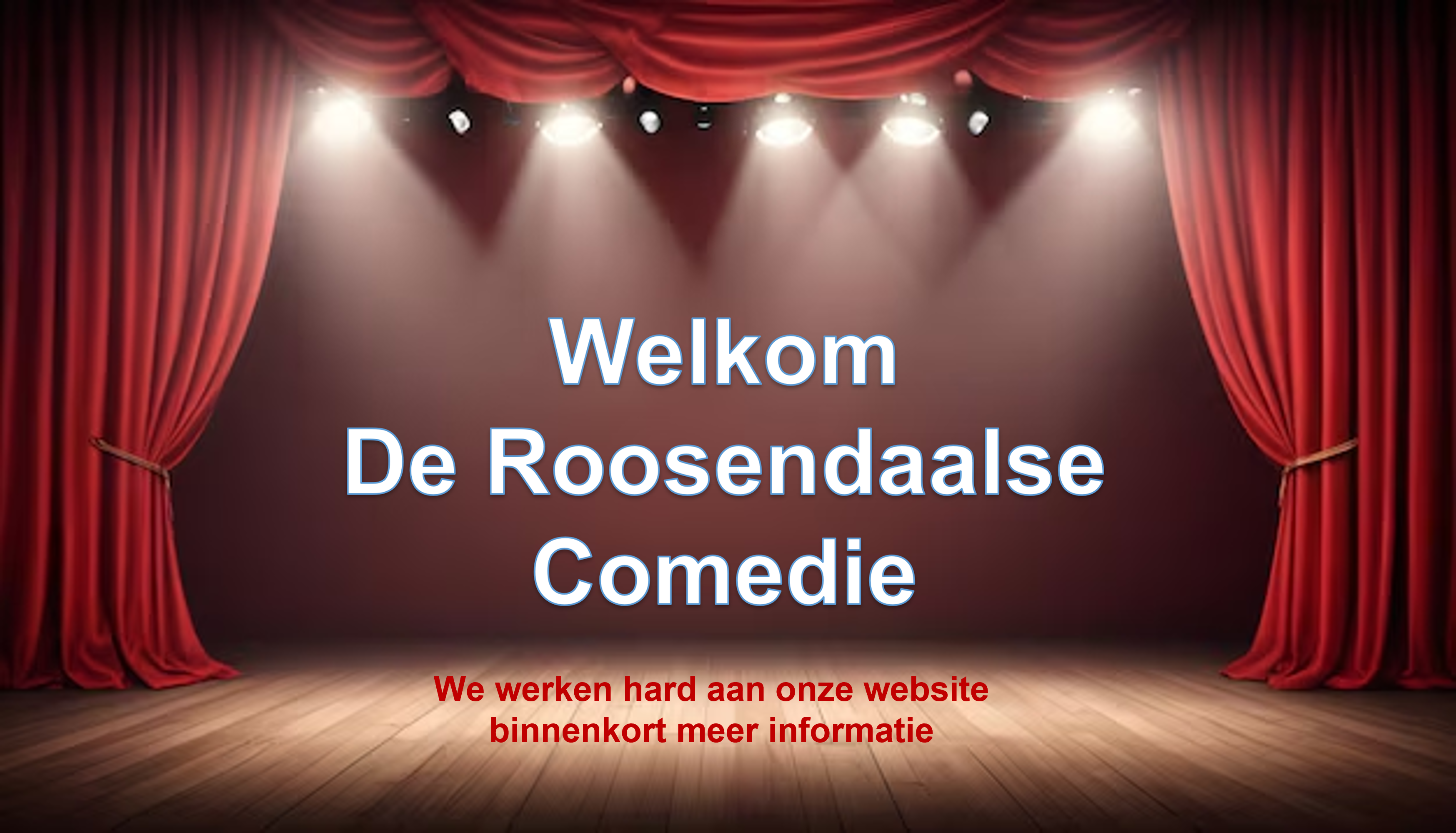 we werken hard aan onze website binnenkort meer informatie
